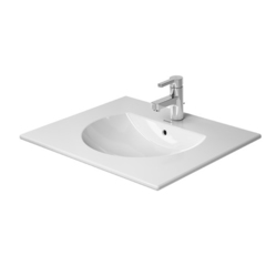 Duravit Darling New Раковина для мебели с перел., с 3 отв. под смес., 630x520мм, Цвет: Белый 499630030 фото