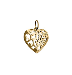 Подвеска Сердце с узорами