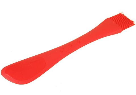 Лопатка с кисточкой, силикон 2-в-1 PSI-185006 Dettali