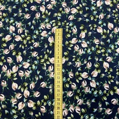 Ткань  трикотаж джерси  мелкие розы 3299