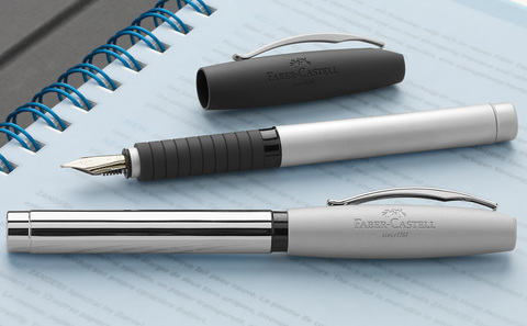 Перьевая ручка Faber-Castell Basic Metal Shiny перо EF