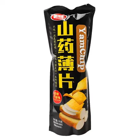 Чипсы Shuyangyang Yam Chip стейк с черным перцем (90гр)