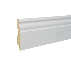 Плинтус МДФ Smartprofile Paint 3D wood 70Е белый под покраску 16x70х2400 мм