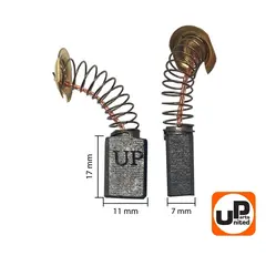Щетка графитовая UNITED PARTS 7х11х17мм для MAKITA СВ-253 (аналог 194547-5) (10шт)