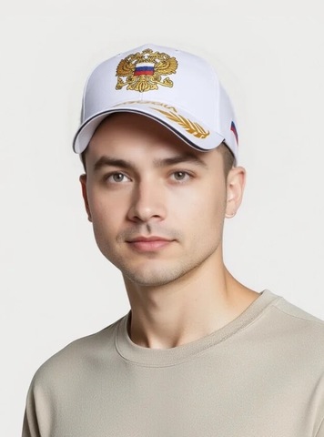 Картинка кепка Skully Wear BCP-701 white - 3