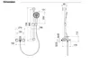 Aquatek AQ1748BGM AQ1748BGM ЛУГАНО смеситель для ванны с душевым гарнитуром, оружейная сталь (шлиф. черный хром)