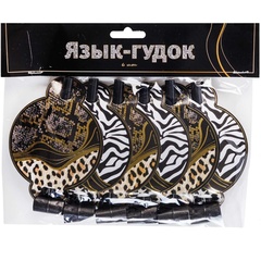 Язык-гудок с карт Сафари Принт 6шт