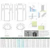 Radaway 10052900-01-01 NES PTJ Walls 90 Z x 90 S  хром