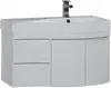 Aquanet 213000 Тумба с раковиной Aquanet Сопрано 95 R белый (2 дверцы 2 ящика) (213000)