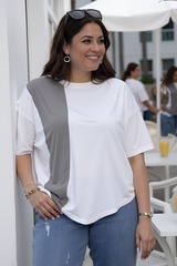 Блуза Малина (белая) Б13938-1М LT Collection