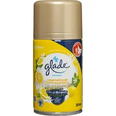 Баллон сменный для автоосвежителя Glade Сицилийский лимонад и мята 269 мл