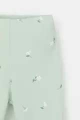 шорты  для девочки  КР 400797-1/пастельно-зеленый,милые цветочки к545