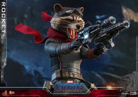 Фигурка Енот Ракета масштаб 1/6 Мстители Финал Hot Toys