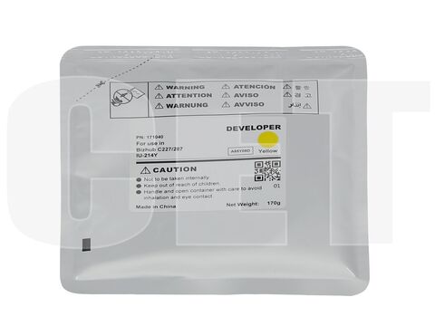 Девелопер IU-214Y для KONICA MINOLTA Bizhub C227/C287 (CET) Yellow, 170г, 90000 стр., CET171040