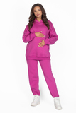 Утепленный спортивный костюм для беременных и кормящих 15154 фуксия