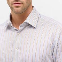 Сорочка мужская Eterna Modern Fit 1088-X171-27 серая в бежевую полоску