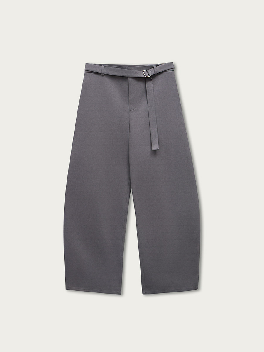 

Брюки Эрвин широкие с ремнем, Серый