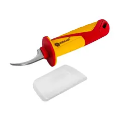 Нож электрика КОБАЛЬТ диэлектрический, 190 мм, изогнутый, лезвие 53 мм (921-138)