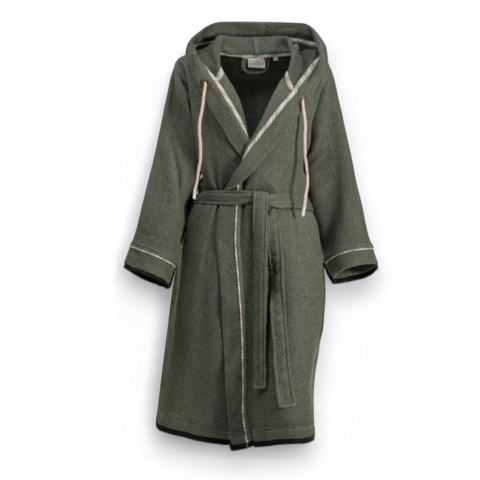 Мужской халат из органического хлопка Naia | зеленый