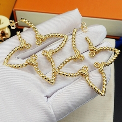 Серьги ЦВЕТОК ажурные style by LV