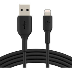 Кабель Belkin BoostCharge Lightning To USB-A Cable, 2м, черный