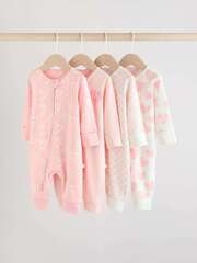 Комбинезон / Cлип для малышей Next AA5-448, 4 шт., Розовый