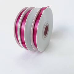Лента Атласная (0,7см*22,85м) Фуше/Фуксия.