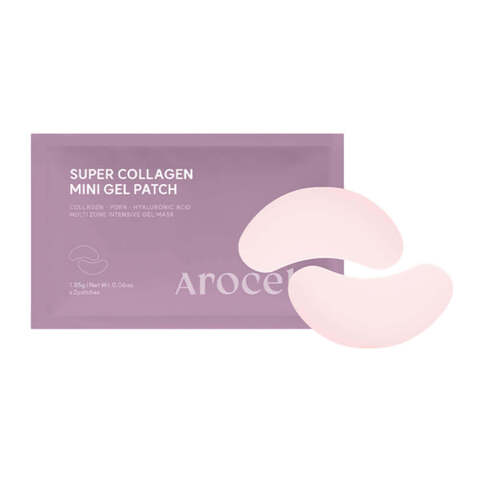 AROCELL Super Collagen Gel Patch Коллагеновые гидрогелевые патчи с PDRN и экзосомами 60 шт