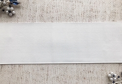 Резинка вязаная, ш. 6 см, белый