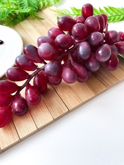 Виноград искусственный натуралистичный, КРУПНАЯ ГРОЗДЬ, длина 24 см., более 55 ягод, цвет БОРДОВО-РОЗОВЫЙ, 1 гроздь.