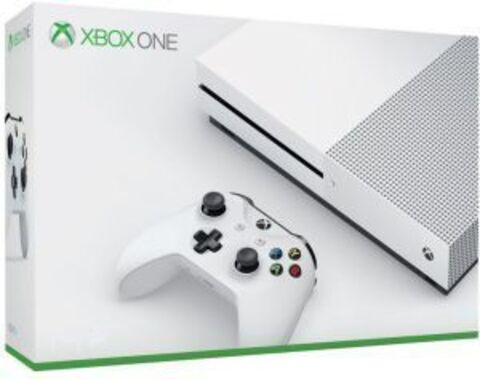 Игровая консоль Xbox One S 500 Гб (б/у) + диск + 2 джойстика