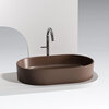 Ceramica Nova Element CN6048MDB Умывальник чаша накладная овальная, 60.8x38.5, цвет: темно-коричневый матовый