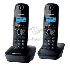 Радио-телефон Dect Panasonic KX-TG1612RUH темно-серый (2 трубки) АОН