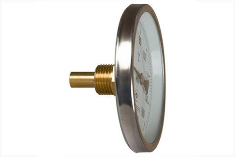 Купить Термометр биметалл БТ-1-100, 120С, ДК100, L=40, G1/2 осевой ЭКОМЕРА недорого со склада в Хабаровске, Якутске, Владивостоке, Южно-Сахалинске, Благовещенске