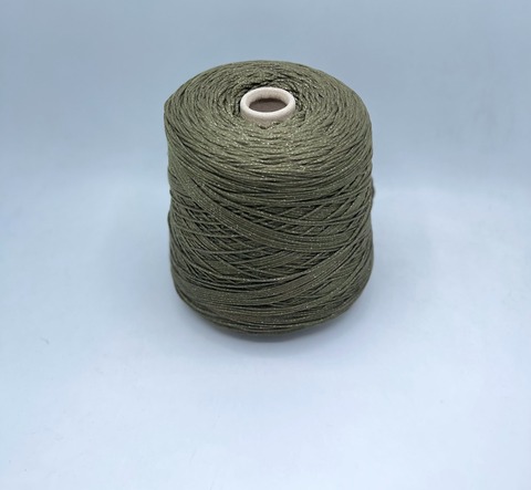 Industria Italiana (пр.Италия),art-Darling 220м/100гр, 64% Органический хлопок, 20% Полиамид, 16% Металлизированное волокно(люрекс), цвет-Милитари. арт-29180