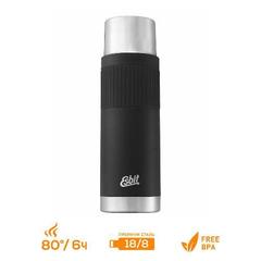 Термос Esbit SCULPTOR VF1000SC-SL-BK, из нержавеющей стали с рез. накладкой, черная, 1.0 л