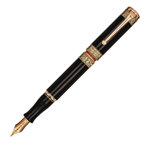 Перьевая ручка Aurora Dante Inferno black GT перо - М