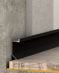 Теневой плинтус Pro Design Slim 723 Черный Муар 2700мм