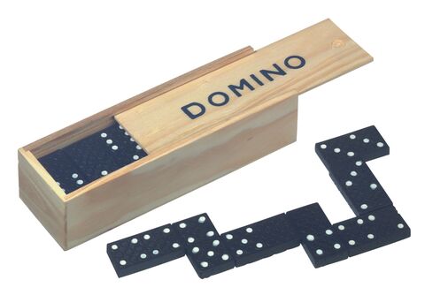 DOMINO гра домино в деревянной коробке