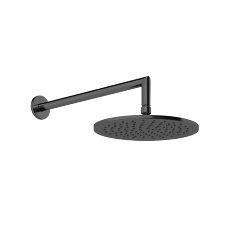 63348#707 GESSI Верхний душ 250 мм., с настенным держателем 348 мм., цвет Black Metal Brushed PVD