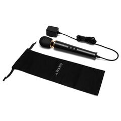 Черный проводной вибратор Le Wand Petite Vibrating Massager - 25 см. - 