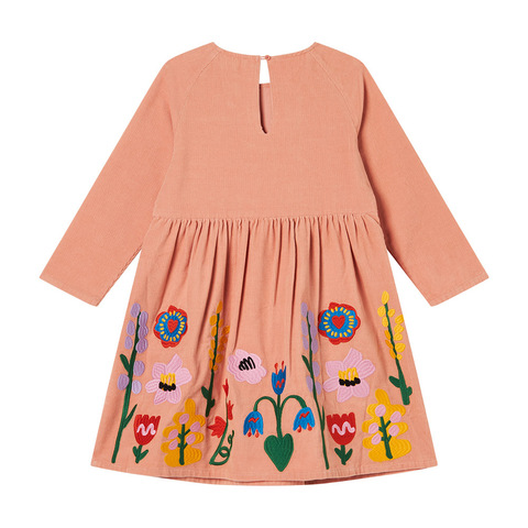 Платье Stella McCartney Kids Corduroy Pink Flowers