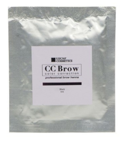 Хна для бровей CC Brow (black) в саше (черный), 5 гр (Lucas Cosmetics)