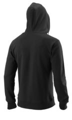 Теннисная куртка Wilson Night Script Eco Cotton PO Hoody Slimfit - black/black