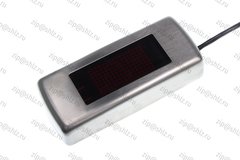 Указатель направления и положения кабины накладной, красная подсветка, сатинированная (шлифованная) нержавеющая сталь, УЛ11Н32353ТЩУ3, 0601Щ.12.01.700А-08