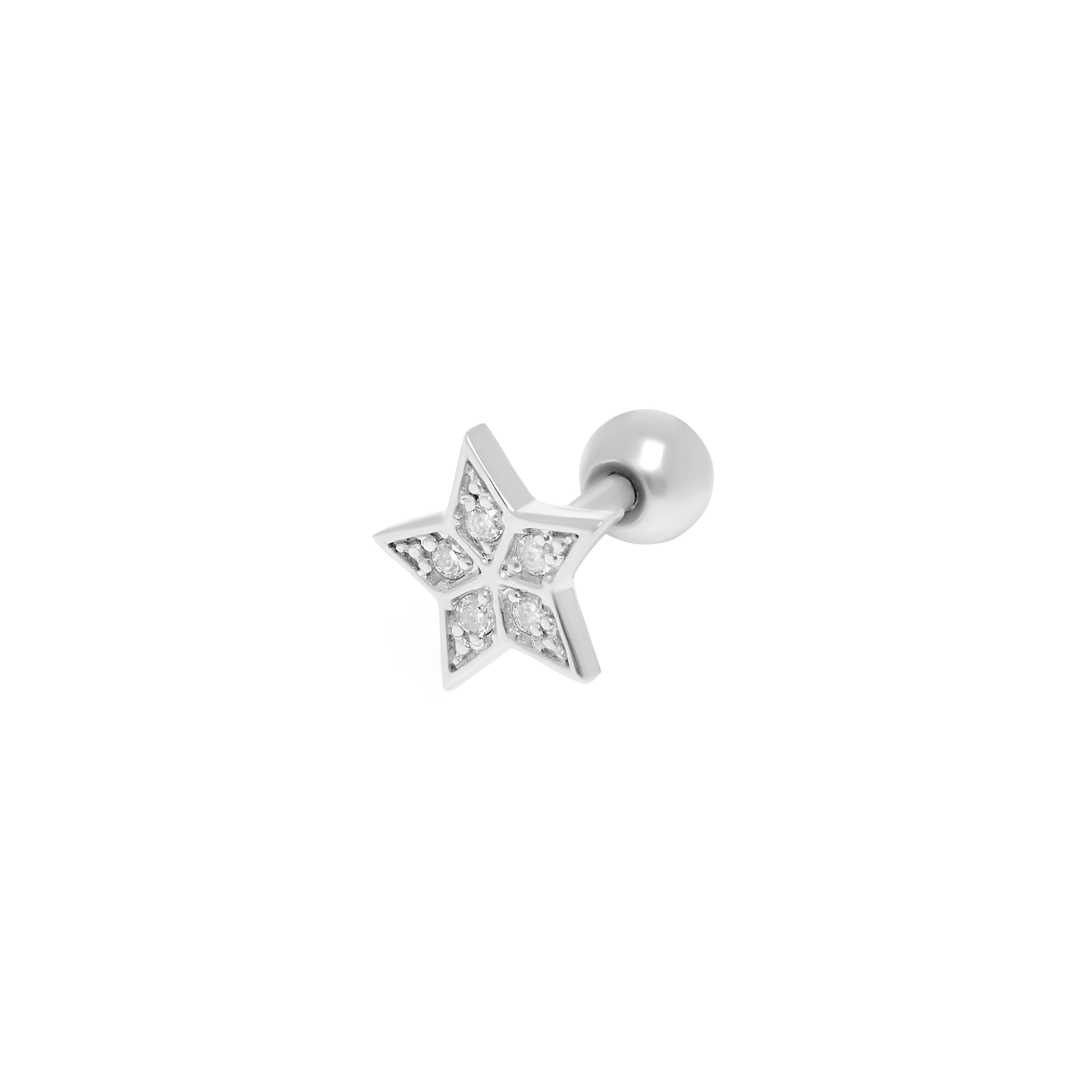 VIVA LA VIKA Лабрет Star Stud Earring korean style star baroque queen s head earring 2020 ear stud feminine accessories