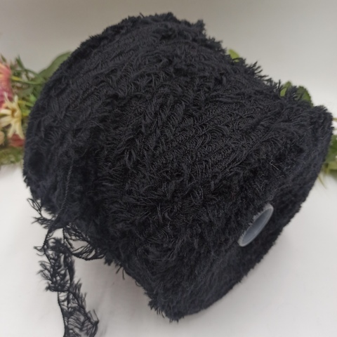 Мех мериносовый Арт Pelliciotta Lana Seta от Pura Lana Italia Черный 004