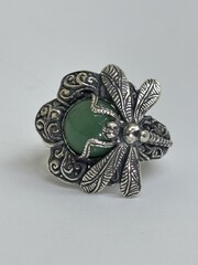 Стрекоза (кольцо из серебра)