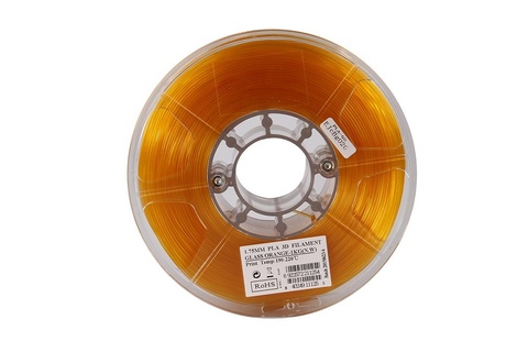 Катушка PLA-пластика ESUN 1.75 мм 1кг., прозрачно-оранжевая