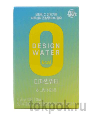 Напиток растворимый Design water со вкусом ханибуш и лимона, 3 гр x 10